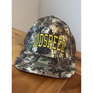 Zach Bryan GODSPEED Camo SnapBack Hat Rare 2024 Quittin Time Tour *SOLD OUT*